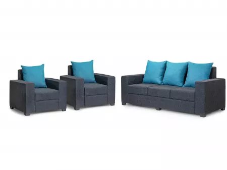 Hugo Upholstered Sofa Set in Livid Color